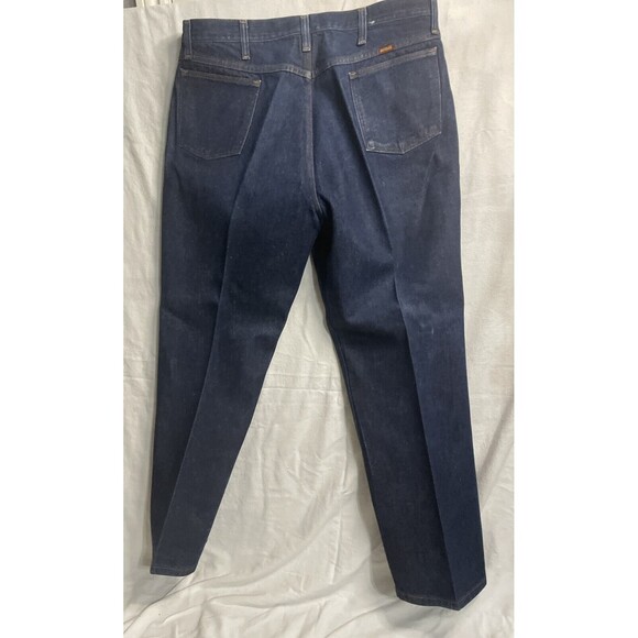 Rustler #87624NV Size 40x30, Cotton Denim 5-Pocket Styling Flat Front BLUE JEANS - Picture 6 of 8